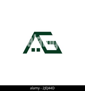 letter g home house simple line logo vector Stock Vector