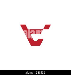 letter tv simple geometric line logo vector Stock Vector