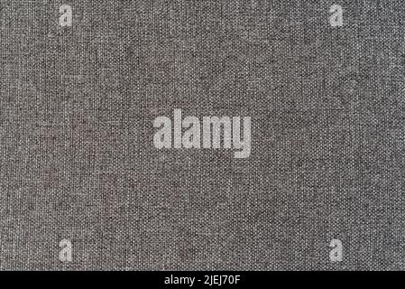 close-up of rough linen fabric, full frame cloth background Stock Photo