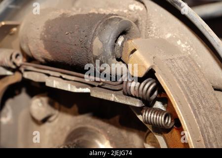 cylinder of car broke and leak Stock Photo - Alamy