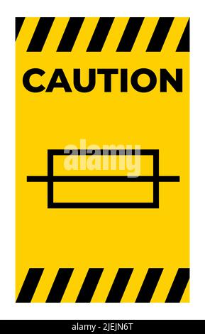 Caution Fuse Symbol Sign On White Background Stock Vector
