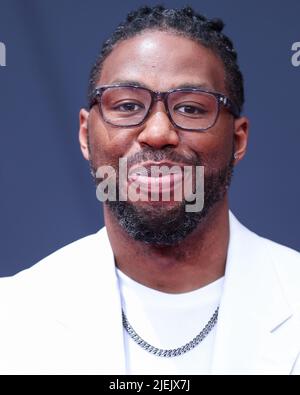 LOS ANGELES, CALIFORNIA, USA - JUNE 26: Matthew A. Cherry arrives at the BET Awards 2022 held at Microsoft Theater at L.A. Live on June 26, 2022 in Los Angeles, California, United States. (Photo by Xavier Collin/Image Press Agency) Credit: Image Press Agency/Alamy Live News Stock Photo