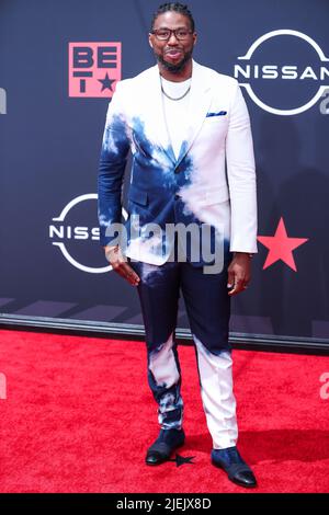 LOS ANGELES, CALIFORNIA, USA - JUNE 26: Matthew A. Cherry arrives at the BET Awards 2022 held at Microsoft Theater at L.A. Live on June 26, 2022 in Los Angeles, California, United States. (Photo by Xavier Collin/Image Press Agency) Credit: Image Press Agency/Alamy Live News Stock Photo