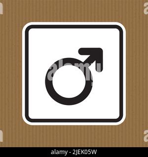 No Male Symbol Sign Isolate On White Background,Vector Illustration Stock Vector