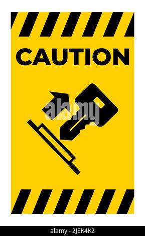 Pull Key Symbol Sign Isolate On White Background,Vector Illustration EPS.10 Stock Vector