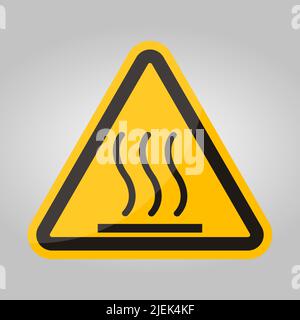 Beware Hot Symbol Sign Isolate On White Background,Vector Illustration Stock Vector