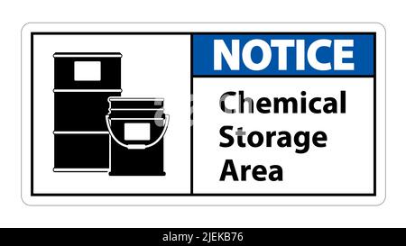 Chemical Storage Symbol Sign Isolate on White Background Stock Vector