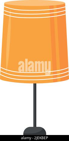 Bedside lamp semi flat color vector object Stock Vector