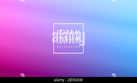 Beautiful cosmic fog illustration in pink purple blue soft cyberpunk color gradient. Abstract background design template. Stock Vector
