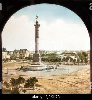 Colonne De La Bastille, Paris Stock Photo