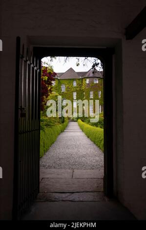 Georgian Dower House, the Butler House and Butler Garden at Kilkenny Design Centre in Ireland. Stock Photo