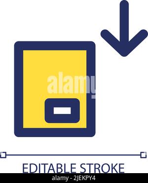 Load up with parcels RGB color ui icon Stock Vector