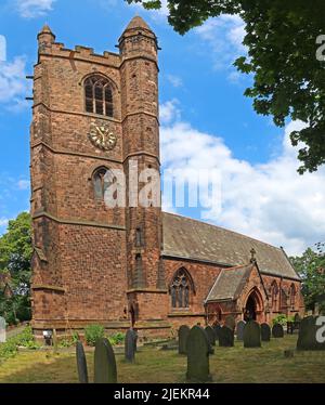 St Thomas Anglican Church, Stockton Heath, Warrington, Cheshire, England, UK, Stock Photo