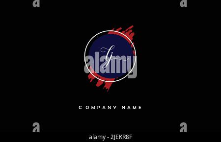LJ, JL Abstract Letters Logo Monogram Stock Vector