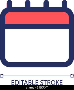 Delivery date RGB color ui icon Stock Vector