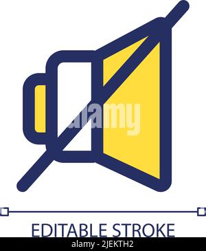 Mute RGB color ui icon Stock Vector
