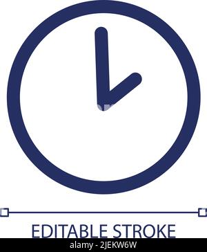 Working hours RGB color ui icon Stock Vector