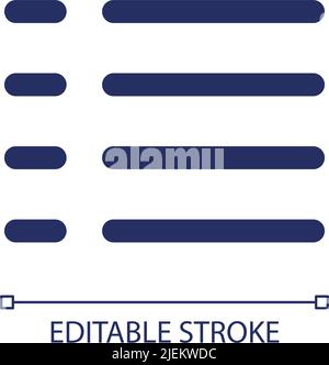 Playlist RGB color ui icon Stock Vector