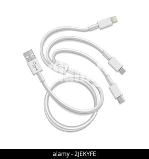 Universal phone cable Stock Vector