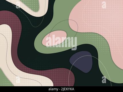 Abstract colorful template design decoration artwork style. Overlapping template design background. Vector Stock Vector