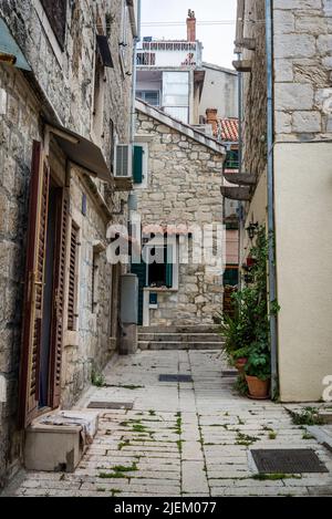 Street in Radunica, a historic and charming downtown neighbourhood, Split, Croatia Stock Photo