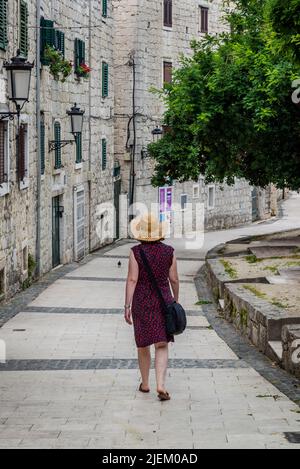 Street in Radunica, a historic and charming downtown neighbourhood, Split, Croatia Stock Photo