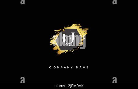 LJ, JL Abstract Letters Logo Monogram Stock Vector