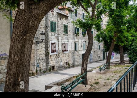 Street in Radunica, a historic and charming downtown neighbourhood, Split, Croatia Stock Photo