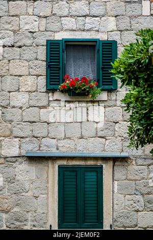 Old stone house in Radunica, a historic and charming downtown neighbourhood, Split, Croatia Stock Photo