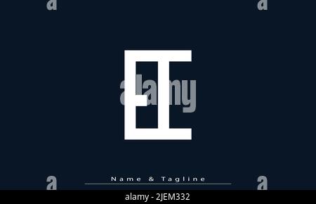 Alphabet letters Initials Monogram logo EC , CE Stock Vector