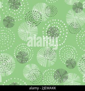Seamless floral pattern based on traditional folk art ornaments. Flowers on color background. Scandinavian style. Sweden nordic style. Vector Stock Vector