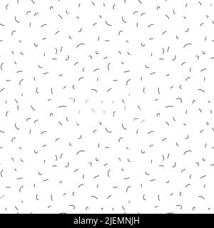 Hand drawn seamless pattern with chaotic strokes. Stock Vector