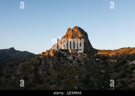 Pentidattilo ancient village of Calabria Italy Stock Photo