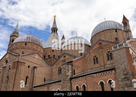 Padua, Italy - 06 10 2022: The Basilica of St. Anthony in Padua on a summer day. Stock Photo