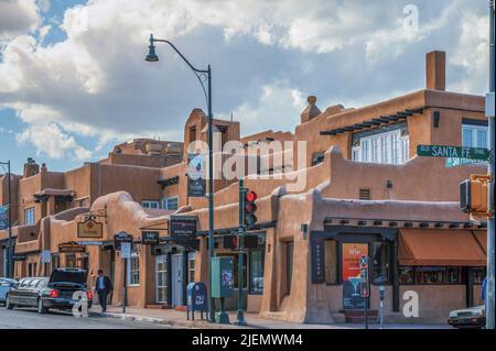 La Fonda Hotel, Santa Fe, New Mexico, USA Stock Photo - Alamy
