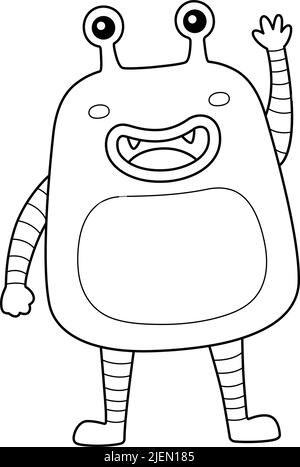 ROBOT MONST クレヨン画　アナログ　イラスト ROBOT MONST クレヨン画 アナログ イラスト ROBOT MONST