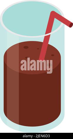 chocolate beverage product Stock Vector