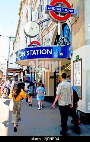 High Street Kensington Underground Station, London, England Stock Photo