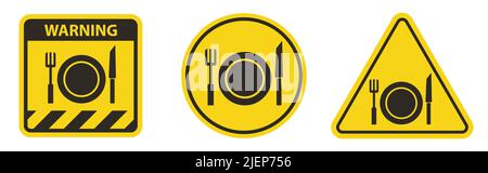 No Eating Symbol Sign Isolate On White Background,Vector Illustration Stock Vector