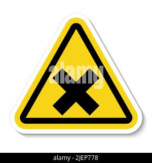 Beware Irritant Sign Isolate On White Background,Vector Illustration Stock Vector