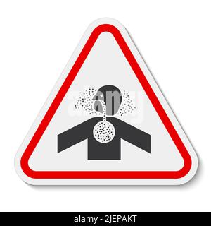 Toxic Gases Asphyxiation Symbol Sign Isolate on White Background,Vector Illustration Stock Vector