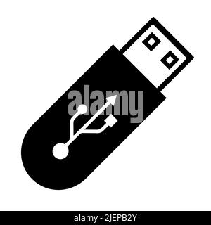 Do Not Use Flash Drive Symbol Sign Isolate On White Background,Vector Illustration Stock Vector