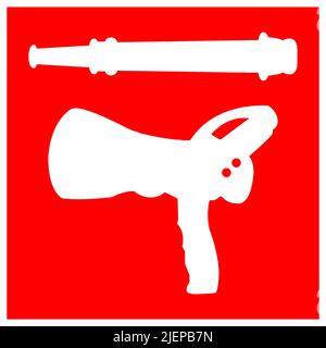 Fire Sprinkler Heads Symbol Sign Isolate On White Background,Vector Illustration EPS.10 Stock Vector