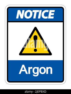 Notice Argon Symbol Sign Isolate On White Background,Vector ...