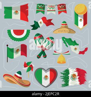 independence mexican day Stock Vector