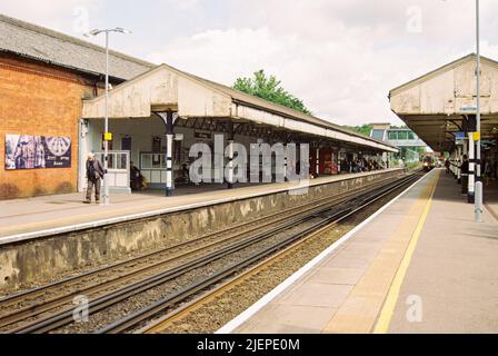 Winchester train station, Hampshire, England, United Kingdom. Stock Photo