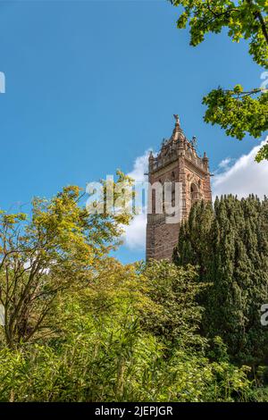 Cabot Tower at Brandon Hill Park, Bristol, Somerset, England, UK Stock Photo