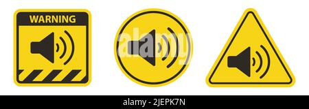 Sound Speaker Icon on white background Stock Vector