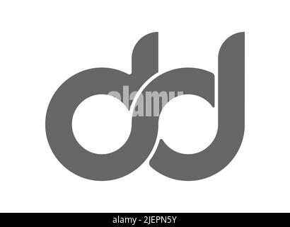 Circular combination of lowercase letters B and P. Design for a monogram, logo, emblem or sticker. Flat style Stock Vector