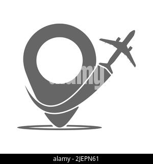 Travel icon. Simple flat EPS10 illustration. Stock Vector